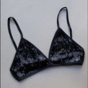 Chan Luu: Black Sequin Bra