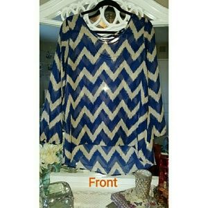 DISCOUNTED! Charming Charlie - Chevron Top