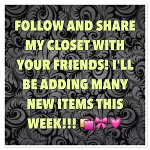 SHARE & FOLLOW! 😍