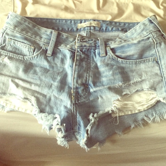 Blue jean shorts