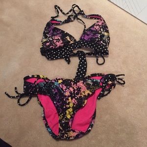 Small bikini top with medium bottoms