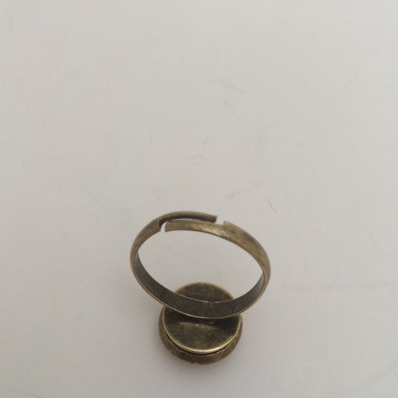 Antique hand made button ring - Picture 3 of 3