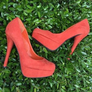 Orange heels