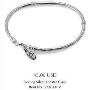 Authentic Pandora charm bracelet
