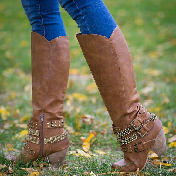 Studded boots