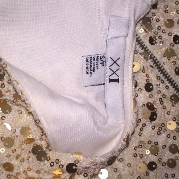 Sold on Ⓜ️✨Forever 21 Gold Sequin Dress✨ - Picture 3 of 4