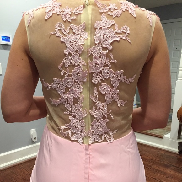 Lace/satin formal or prom dress. - Picture 2 of 4