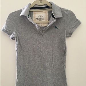 Gray "preppy" top