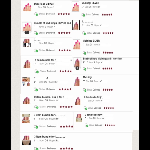 Midi rings GOLD 2 hr sale - Picture 4 of 4