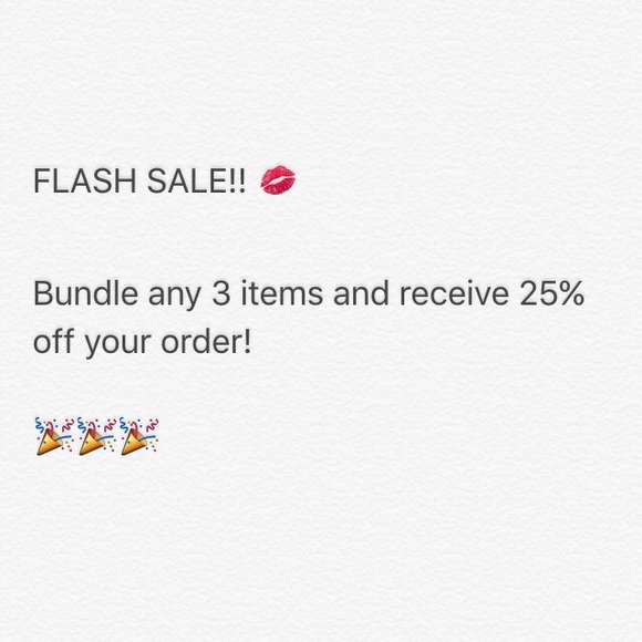 FLASH SALE!!!