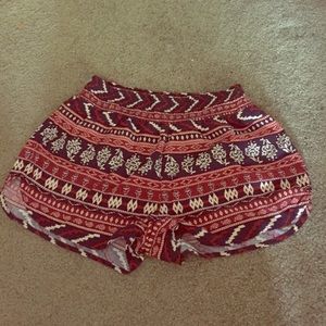 Aztec printed shorts