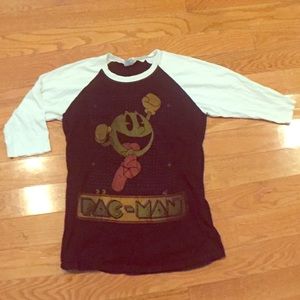 Pac-Man baseball tshirt