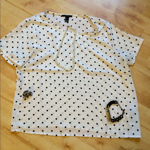 Forever 21 Polka Dot Shirt