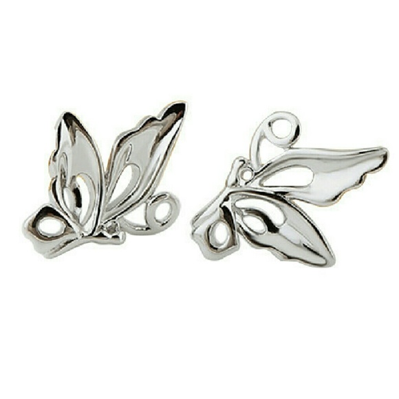🆕 NEW Sterling Silver Butterfly Post Earrings - Picture 3 of 4