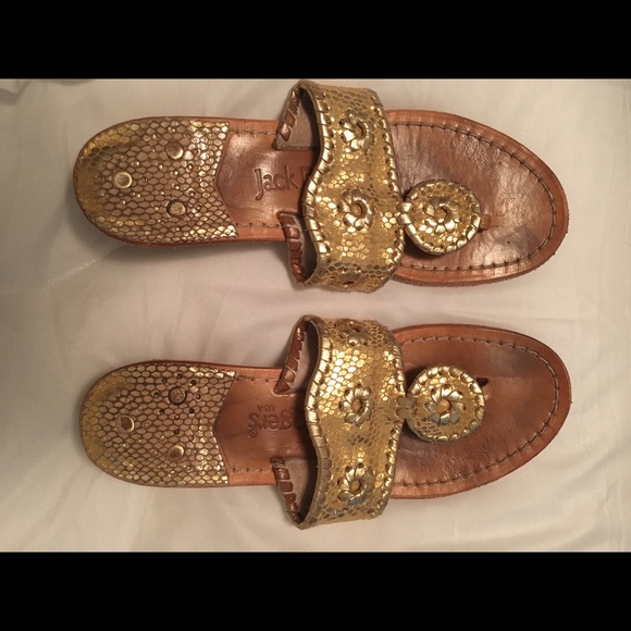 Gold Mid Wedge Gold Jack Rogers