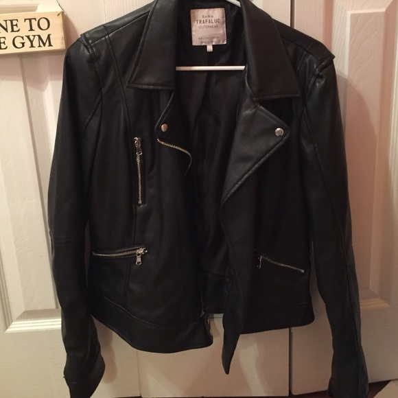 Zara leather jacket