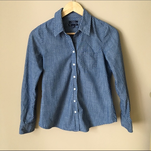 Dotted Chambray Boyshirt - Picture 2 of 4
