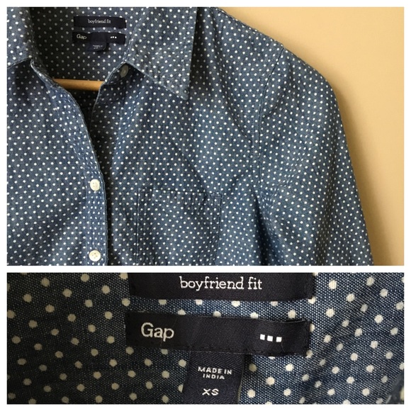 Dotted Chambray Boyshirt - Picture 3 of 4