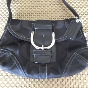 Black Coach Signature shoulder bag