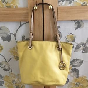 Michael Kors yellow handbag
