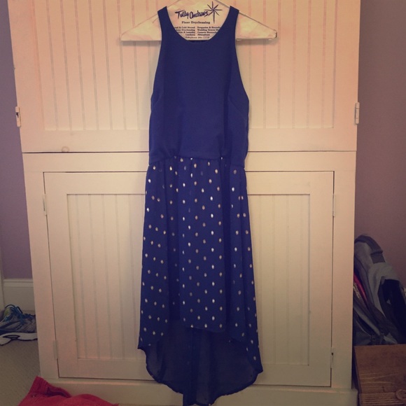 GB Royal Blue dotted dress