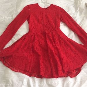 Red H&M lace dress
