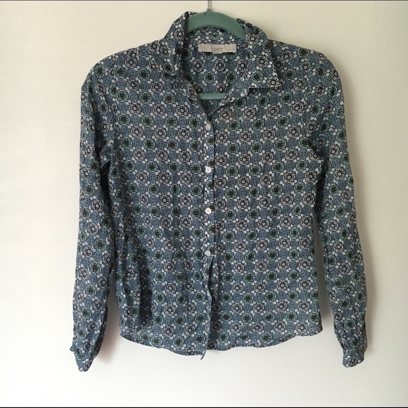 Ann Taylor LOFT Soft Floral Button Down