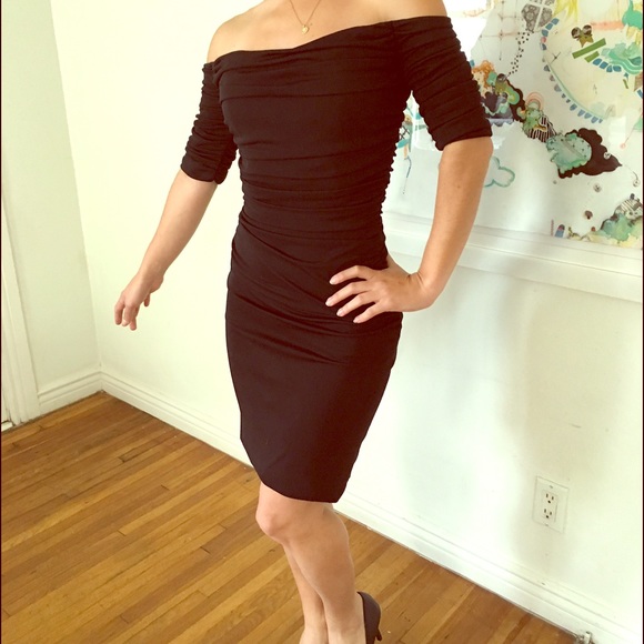 Badgley Mischka black cocktail dress