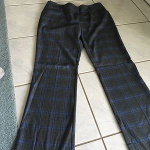Blue and gray dress pants