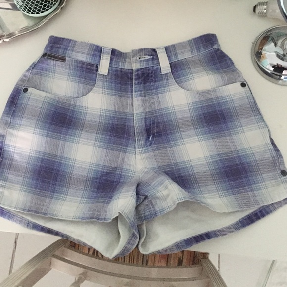 Vintage denim high waisted shorts