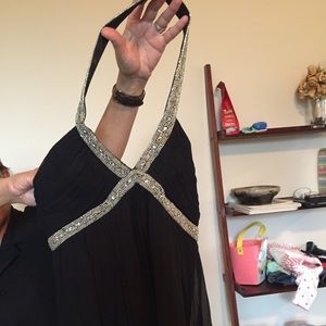 Express chiffon halter top