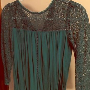 Green Lace Blouse