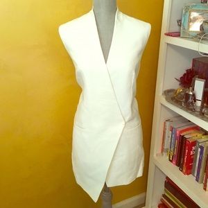 White Cameo Vest Dress