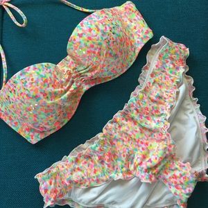 VICTORIAS SECRET STRAPLESS PUSH UP BIKINI SWIMSUIT