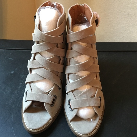 Brand new grey suede booties, cute and stylish.