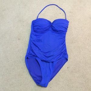 Liz Claiborne Blue One Piece Swimsuit