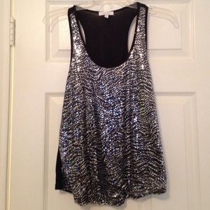 Sequined tank