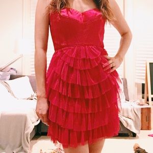 BCBG Red Cocktail Dress