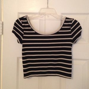 Striped crop top
