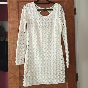 Free People long sleeved white dress