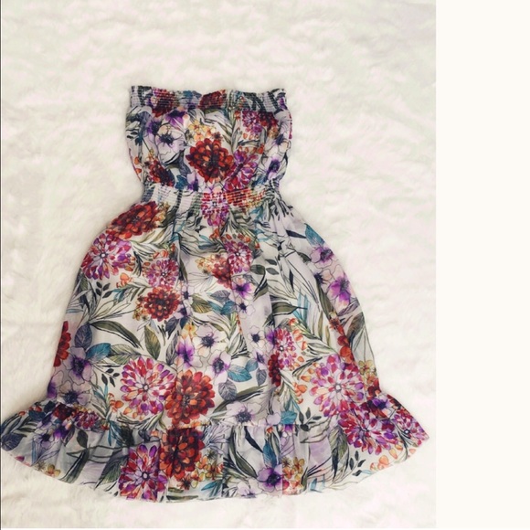 Forever 21 Sleeveless floral midi dress
