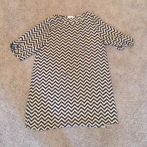 Everly chevron shift dress