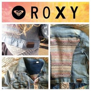 Roxy Baja Distressed Jean Jacket