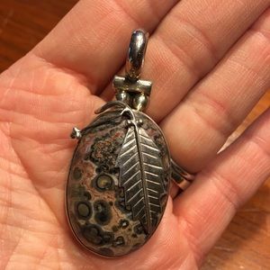Natural stone pendant