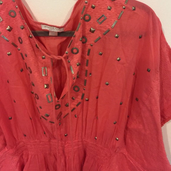 Gorgeous Studded cinched poncho/blouse. Size Small - Picture 3 of 4