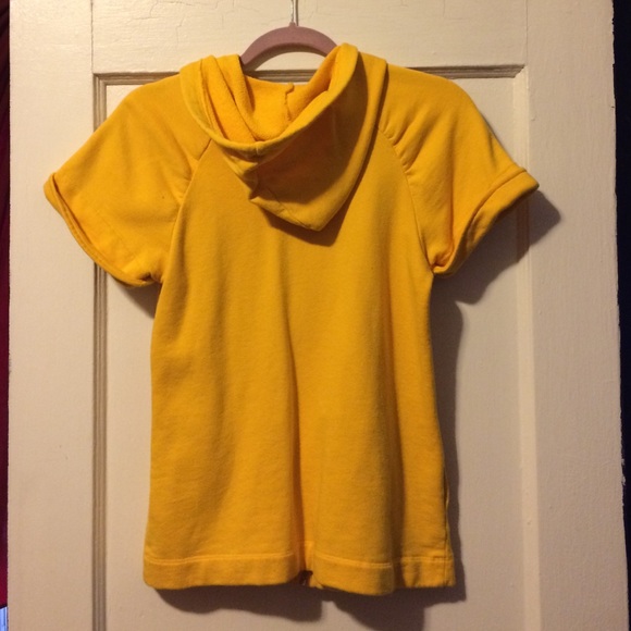 French connection yellow hoodie - Picture 2 of 3