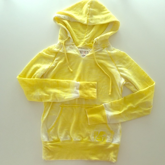 Yellow Billabong light pullover hoodie