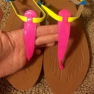 Neon sandals