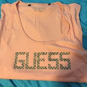 Pink GUESS tank top