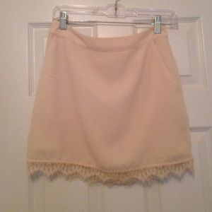 Cream skirt
